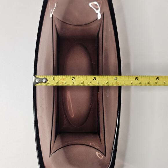 Vintage Moroccan Hazel Atlas Colony Capri Serving Dish Oblong Tray Amethyst - Picture 5 of 7